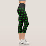 St. Patrick's Day Klee Obere Leggings<br><div class="desc">St Patrick's Day Klee hohe Taille Capri Leggings. Trendige Gummihose für Frauen und Mädchen. Benutzerdefiniertes Hintergrundbild mit grünen Kleeblättern. Spaß für Freunde,  Familie,  Mitarbeiter etc. Irisches Stolz Muster Design. Erhältlich als lange und kurze Leggings.</div>