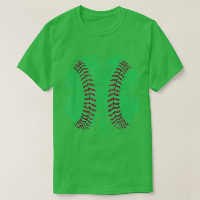 St Patricks Day Kleeblatt Baseball Saint Paddys Ki T-Shirt (Design vorne)