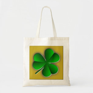 St Patricks Day Kleeblatt Budget Tragetasche