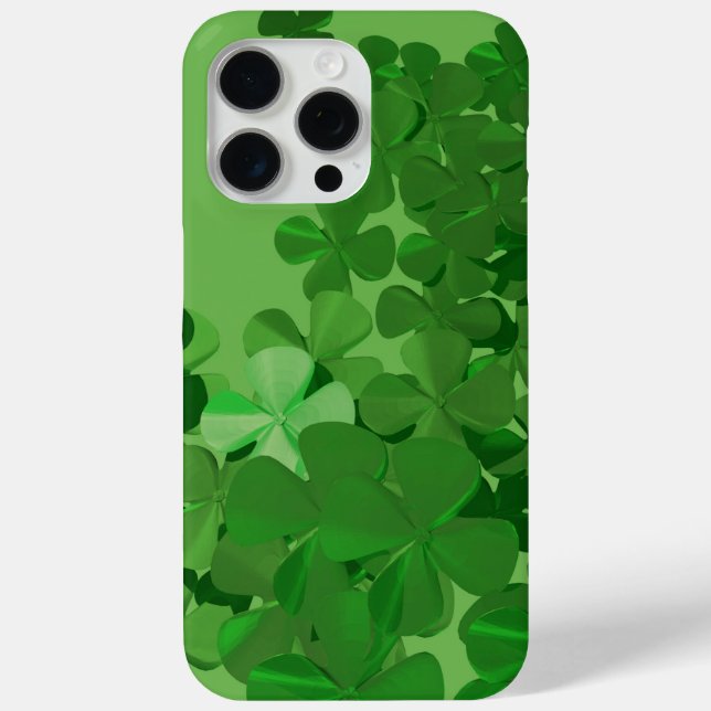 St. Patrick's Day Kleeblatt Case-Mate iPhone Hülle (Rückseite)