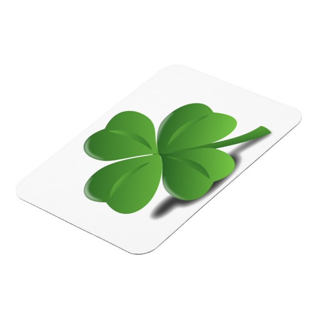 St. Patrick's Day Kleeblatt Clover Flexible Magnet (Linke Seite)