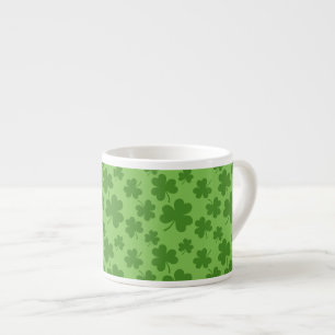 St Patrick's Day Kleeblatt Clover Pattern Espressotasse