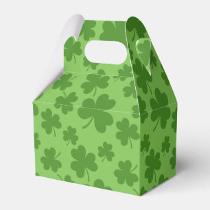 St Patrick's Day Kleeblatt Clover Pattern Geschenkschachtel