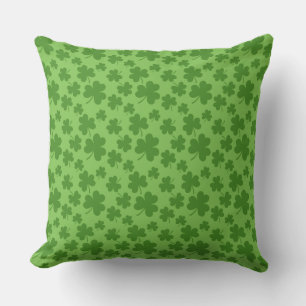 St Patrick's Day Kleeblatt Clover Pattern Kissen