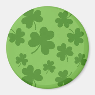 St Patrick's Day Kleeblatt Clover Pattern Magnet