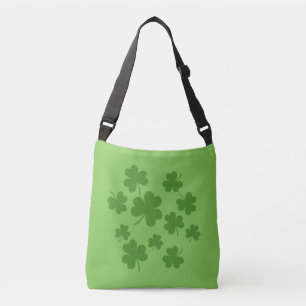 St Patrick's Day Kleeblatt Clover Pattern Tragetaschen Mit Langen Trägern