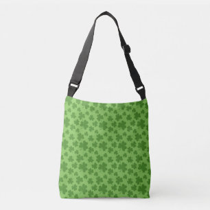 St Patrick's Day Kleeblatt Clover Pattern Tragetaschen Mit Langen Trägern