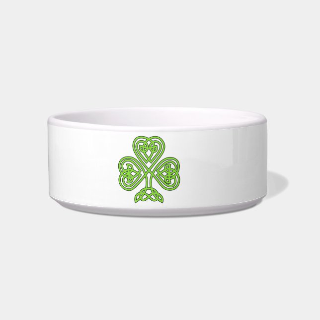 St. Patrick's Day Kleeblatt Clover Pet Bowl Napf (Vorderseite)