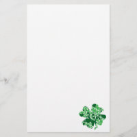 St. Patrick's Day Kleeblatt Clover Stationary