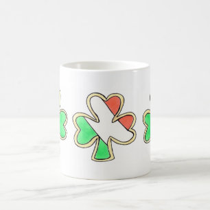 St. Patrick's Day Kleeblatt Cookie Irish Flag Tass Tasse