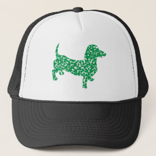 St Patricks Day Kleeblatt Dackel Truckerkappe
