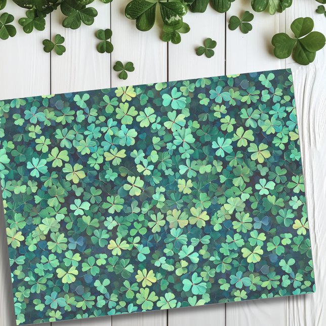 St. Patrick's Day Kleeblatt Green Clover Seidenpapier (Von Creator hochgeladen)