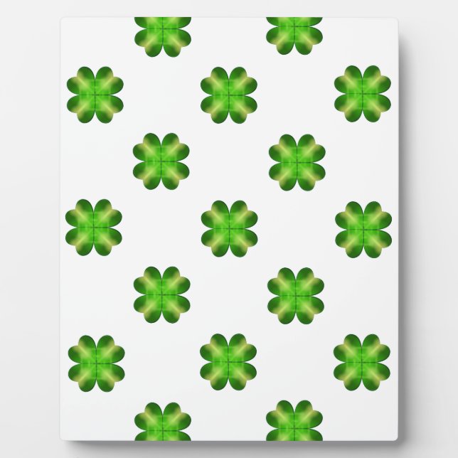 St. Patrick's Day Kleeblatt Hintergrund Fotoplatte (Vorderseite)