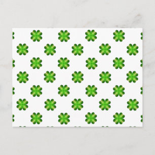 St. Patrick's Day Kleeblatt Hintergrund Postkarte