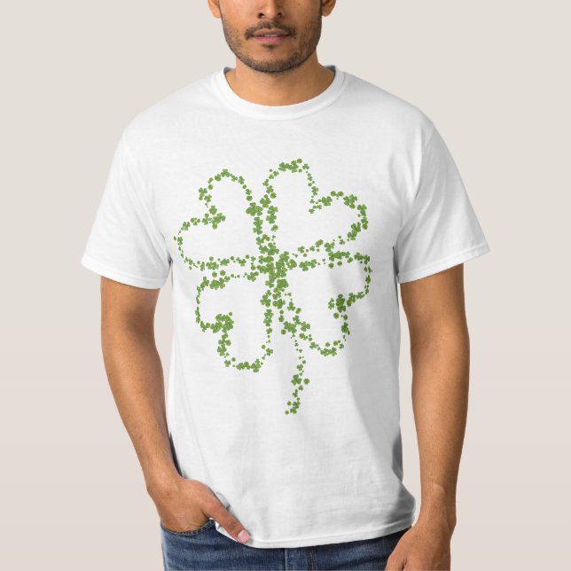 St. Patrick's Day Kleeblatt Irish Lucky Clovers T-Shirt (Vorderseite)