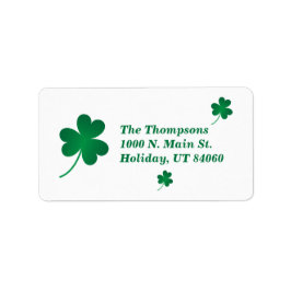 ST. PATRICK'S DAY / Kleeblatt Labels Adressaufkleber