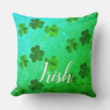 St Patrick's Day Kleeblatt Leaf Glitzer Green Ombr