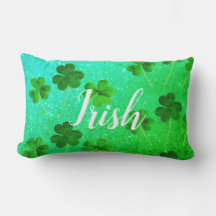 St Patrick's Day Kleeblatt Leaf Glitzer Green Ombr