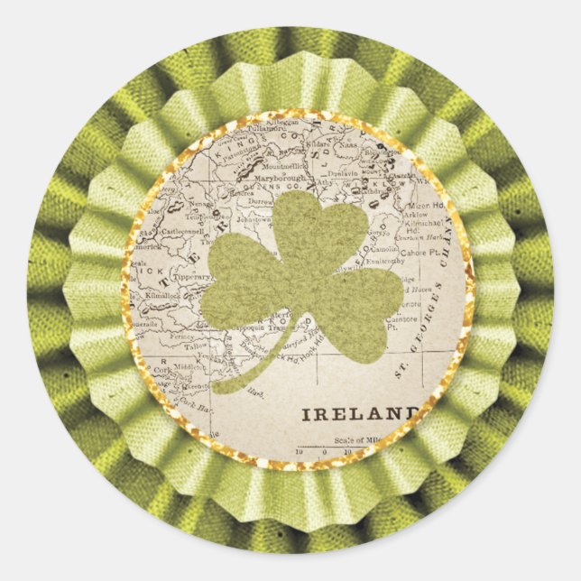 St. Patrick's Day Kleeblatt Leaf Sticker (Vorderseite)