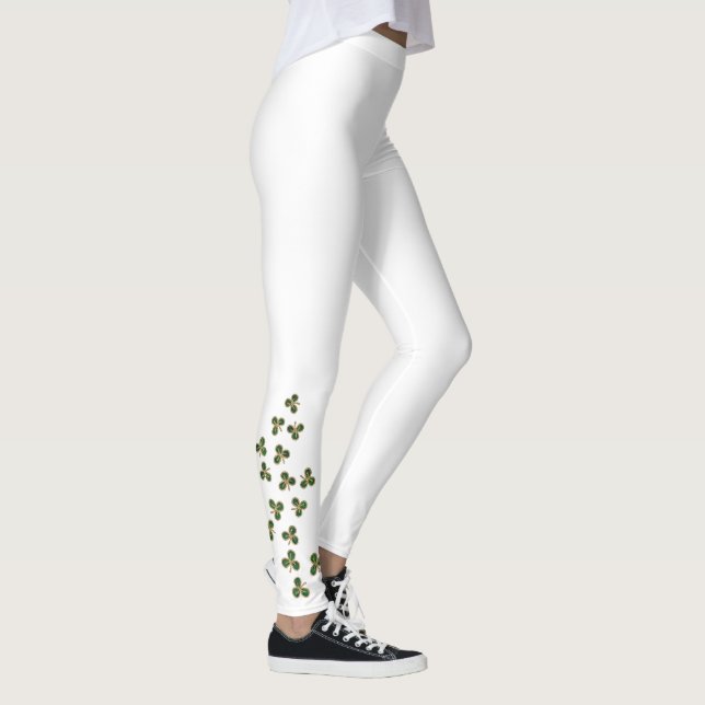 St. Patrick's Day Kleeblatt Leggings (Rechts)