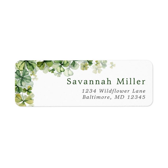 St. Patrick's Day Kleeblatt Lucky 4 Leaf Klee (Vorne)