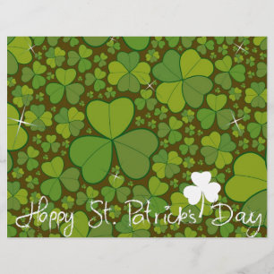 St. Patrick's Day Kleeblatt Lucky Clovers Blätter Flyer