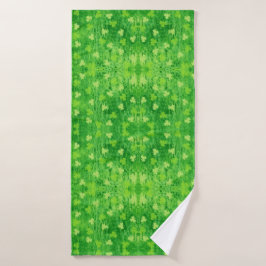 St Patrick's Day Kleeblatt Lucky Pattern Badetuch Badehandtuch