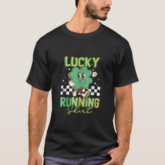 St Patricks Day Kleeblatt Lucky Runner Funny Runni T-Shirt