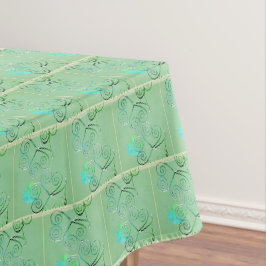 St. Patrick's Day Kleeblatt Misty Green Tischdecke