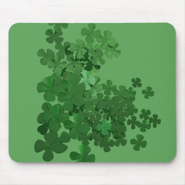 St. Patrick's Day Kleeblatt Mousepad (Vorne)