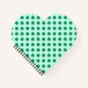 St. Patrick's Day Kleeblatt-Muster-54602 Notizbuch