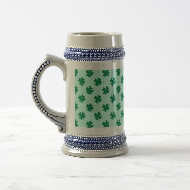 St. Patrick's Day Kleeblatt-Muster Bierglas (Links)