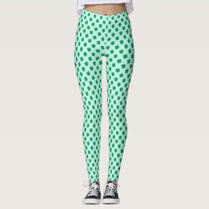 St. Patrick's Day Kleeblatt-Muster Leggings