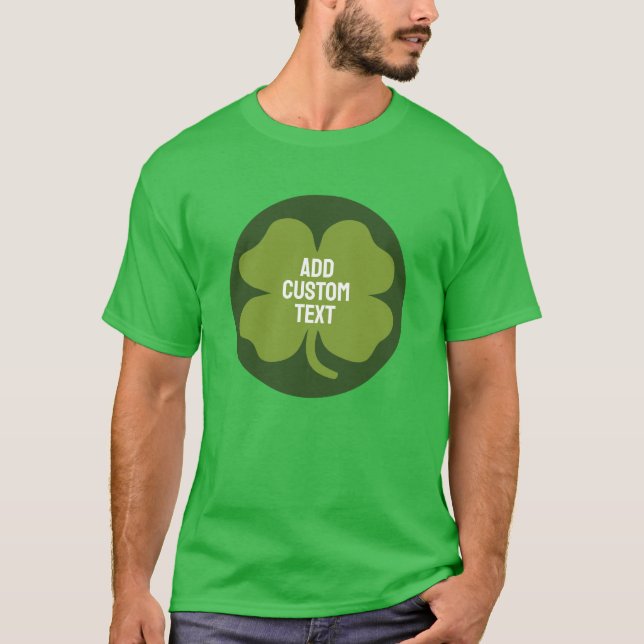 St Patricks Day Kleeblatt - Niedliche FamilienCust T-Shirt (Vorderseite)