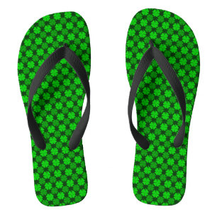 St. Patrick's Day Kleeblatt Pattern Flip Flops