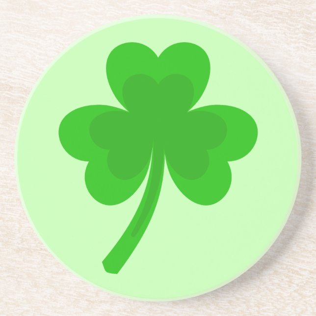 St. Patrick's Day Kleeblatt Pot of Gold Celtic Kno Getränkeuntersetzer (Vorne)