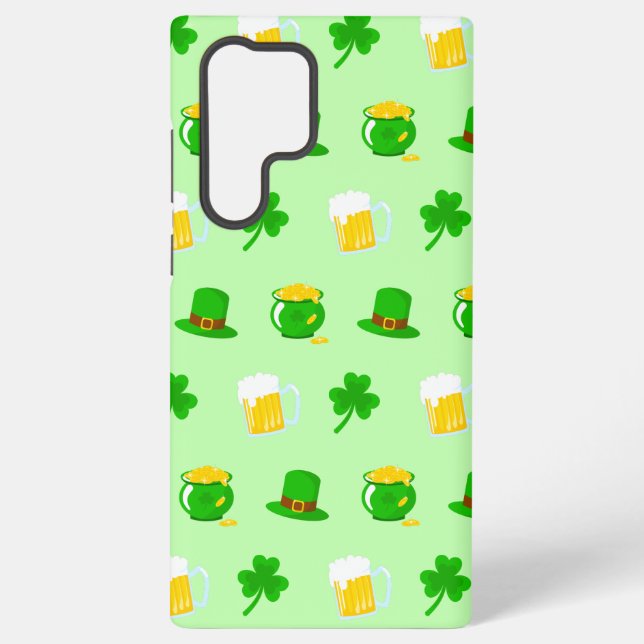 St. Patrick's Day Kleeblatt Pot of Gold Celtic Kno Samsung Galaxy Hülle (Rückseite)