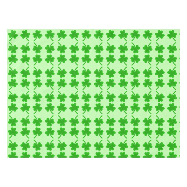 St. Patrick's Day Kleeblatt Pot of Gold Celtic Kno Tischdecke (Vorderseite (Horizontal))