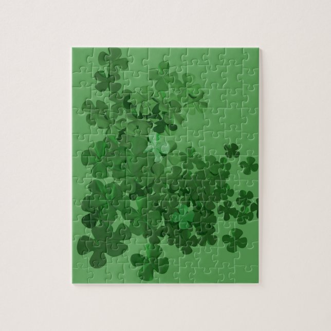 St. Patrick's Day Kleeblatt Puzzle (Vertikal)