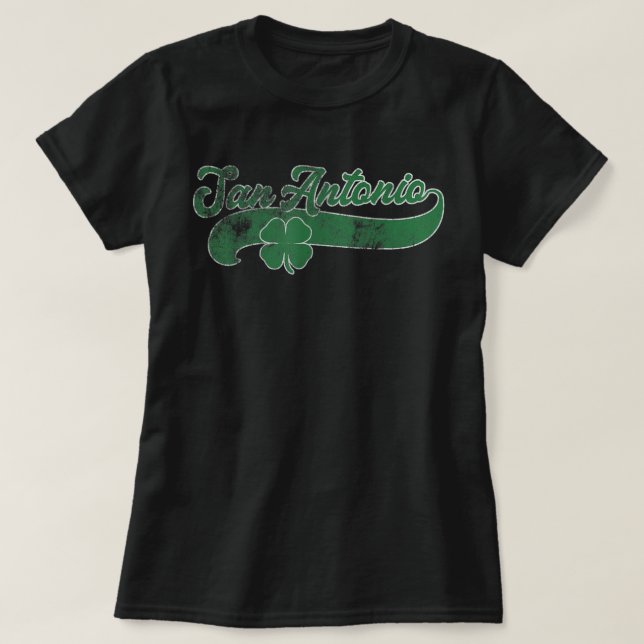 St Patrick's Day Kleeblatt San Antonio Texas Tx Gi T-Shirt (Design vorne)
