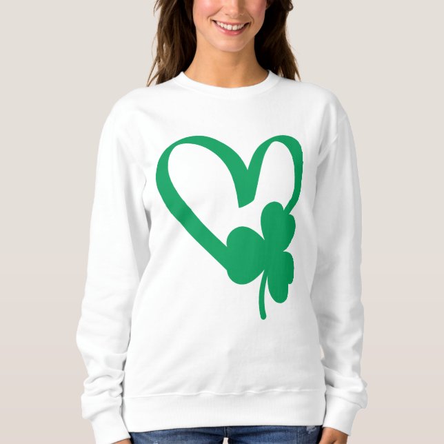 St Patrick's Day Kleeblatt T - Shirt (Vorderseite)