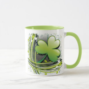 St. Patrick's Day Kleeblatt Tasse