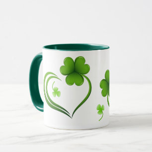 St. Patrick's Day Kleeblatt Tasse