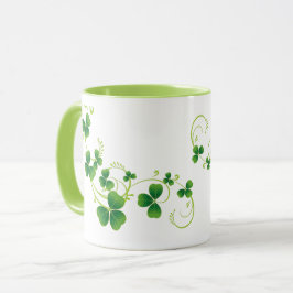 St. Patrick's Day Kleeblatt Tasse