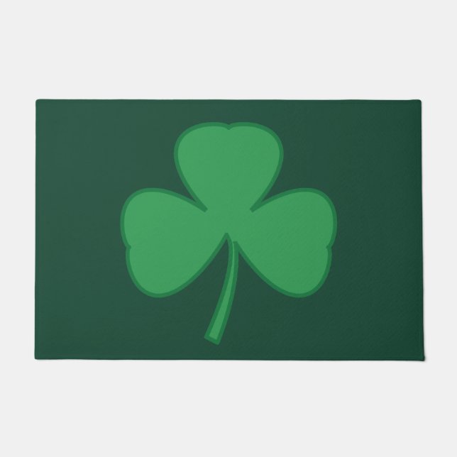 St. Patrick's Day Kleeblatt Welcome Doormat Rug Fußmatte (Vorderseite)