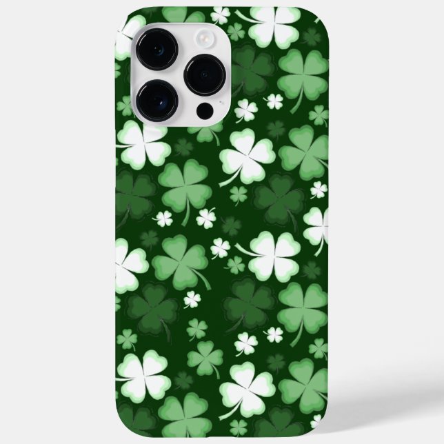 St. Patrick's Day Kleeblätter Case-Mate iPhone Hülle (Rückseite)