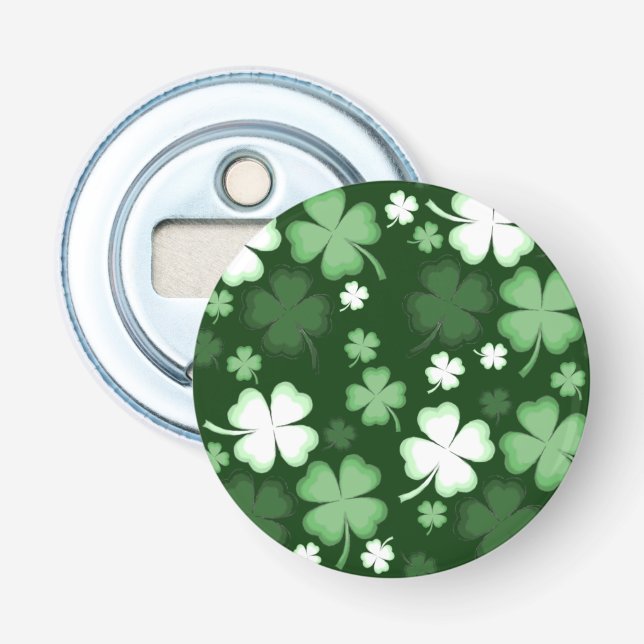 St. Patrick's Day Kleeblätter Flaschenöffner (Vorderseite)