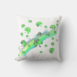 St. Patricks Day Kleeblatts Design Kissen
