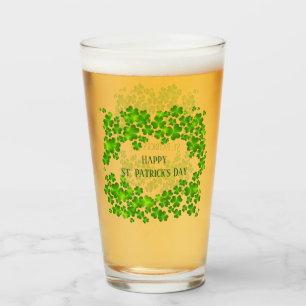 St. Patricks Day Kleeblatts Glass Glas