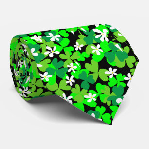 St Patrick's Day Kleeblatts Krawatte